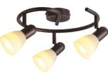 Lampada Da Soffitto Classica E14 3X40W Bronzo Antico 6593 Soma Rabalux