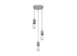 Eglo Lampada A Sospensione "Silvares"" 3X60 W Grigio 95523"