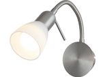 Lampada Da Parete Con Interruttore E Spina E14 Cromo Satinato Soma 6300 Rabalux
