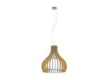 Eglo 96214 Tindori Lampada A Sospensione Ø 50Cm Nichel Opaco Bianco Acero