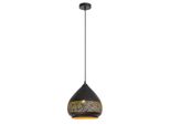 Rabalux 2278 Lampada A Sospensione 1 Spot Kaia, E27, Nero, Rotondo, Tropicale, ø270Mm