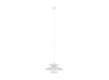 Eglo 98734 Brenda E27 Lampada A Sospensione Ø320Mm Bianco Nichel Opaco