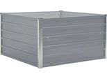 Vidaxl Letto Rialzato 100 X 100 X 45 Cm Acciaio Zincato Grigio