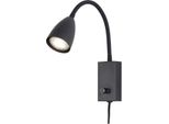 Lampada Da Parete Con Interruttore GU10 E Spina Nera Mika 6719 Rabalux