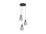 Lampadario Eglo 98754 Gorosiba E27 3X40 W Nero/Cromo