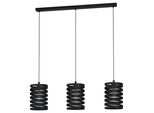 Eglo 99347 Cremella E27 Tripla Lampada A Sospensione 940X180Mm Nero