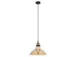 Italux Hubert Lampadario Industriale Nero MDM-2381/1 Gd+Amb
