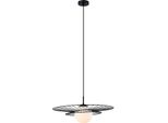 Italux Alison, Lampada A Sospensione Moderna Nera MDM-4001/1 Bk