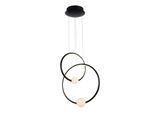 Italux Lozanna Lampada A Sospensione Led Moderna Nera PND-20112035-2B-BL