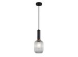 Italux Antiola, Lampada A Sospensione Moderna In Nero PND-5588-1M-BK+CL