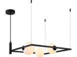 Italux Gareth Lampadario Moderno Nero MDM-3975/3 Bk