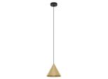 Lampadario Contemporaneo Narices 1 Luce Acciaio Nero E Ottone