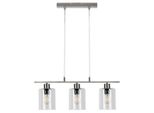 Rabalux 3580 Lampada A Sospensione 3 Spot Miroslaw, E27, Argento, Moderna