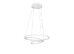 Lampada A Sospensione LOBINERO-Z Alluminio, Acciaio Bianco Led 43,2W 3000-6500K H:110Cm Ø58Cm Dimmerabile Con Funzione Connect-Z