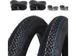 2X Pneumatici Kenda K77 2.00-17 (2 X 17 - 21 X 2.0) 22B Tt + Camera D'aria + Rim Tape