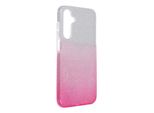 Custodia In Silicone Per Samsung Galaxy A25 5G A256 Rosa Argento Brillante