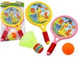 Racchetta Da Badminton Per Bambini Animali Giallo Rosa
