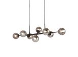 Lampadario Industriale Nero Italux Erimida PND-2244-8A-BL