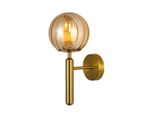 Italux Ravena Lampada Da Parete A Led In Ottone Moderno WL-2324-1 Bro+Amb