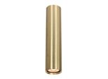 Spot A Soffitto Moderno Oro Tubo Rotondo 24 Cm Per Soggiorno Cucina 1Xgu10 10W Lopus Italux