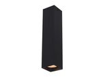 Spot A Soffitto Nero Quadrato Moderno 24 Cm Per Soggiorno Cucina 1Xgu10 10W Ander Italux