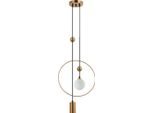 Trosti Italux PND-428892-BRO Lampada A Doppia Sospensione Moderna In Ottone