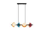 Lampada A Sospensione Multicolore Quattro Sfere Di Vetro Nauti 4Xg9 25W Italux