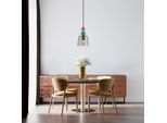 Lampada A Sospensione Decorativa In Vetro Fumé Multicolore Per Soggiorno Sopra Il Tavolo 1Xe27 40W Namos Italux