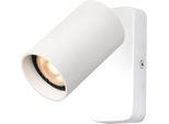Lampada Da Parete Bianca A Faretto Mobile Per Soggiorno Camera Da Letto 1Xgu10 10W Nesto Italux