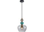 Lampada A Sospensione Decorativa In Vetro Multicolore Per Soggiorno Camera Da Letto 1Xe27 40W Busco Italux