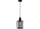Lampada A Sospensione Moderna In Vetro Fumé Nero Per Soggiorno Camera Da Letto 1Xe27 40W Zona Italux