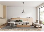 Lampada A Sospensione Moderna Grigio-Nera Per Soggiorno Camera Da Letto Colore Caldo Led 10W Marco Italux