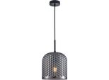 Lampada A Sospensione Decorativa In Vetro Fumé Nero Paralume Decorativo Per Soggiorno Camera Da Letto 1Xe27 40W Renti Italux