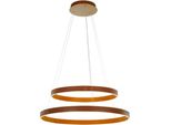 Italux Manezia, Moderna Lampada A Sospensione Led Marrone PND-270160-2A-GD