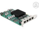 Delock Pci Express X4 Netzwerkkarte Gigabit Lan 4Xrj45 Poe+