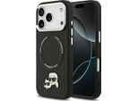 Custodia Karl Lagerfeld Per Iphone 17 Pro Max Compatibile Con Magsafe KLHMP17XPSMLRKCK (Pu K&C Pins) Nero