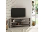 Decortie Thales Moderno Mobile Tv Angolare Centro Multimediale Angolo Tv Moka Chiaro 110 X 36 X 45 Cm