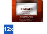 Tabac Original - Sapone Da Barba In Barattolo - Ricca Schiuma - 125 G - Confezione Risparmio - 12 Pezzi