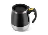 Tazza Da Caffè Elettrica In Acciaio Inox Auto-Miscelante Con Agitatore Magnetico Nero