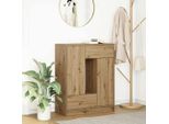 Vidaxl Credenza Con Cassetti E Ante In Rovere Artisan 73X31X90 Cm