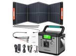 Swarey Power Station 518Wh Generatore Solare Con Pannelli Solari Da 100W, Ac 500W (1000W Di Picco), USB-C 65W