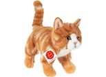 Teddy Hermann Gatto Teddy Hermann In Piedi, Soriano Rosso, 20 Cm 906827