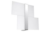 Lampada Da Parete Massimo Chrom 2Xg9 8W Acciaio/Vetro 28X6X39Cm Sollux Lighting