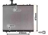 Van Wezel 52002137 Radiatore Radiatore Acqua Radiatore Motore Per Suzuki Swift Iv (Fz, Nz)