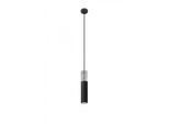 Lampada A Sospensione Borgio 1 Nero 1Xgu10 10W Acciaio/Cemento 105X8X8Cm Sollux Lighting