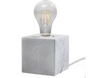 Lampada Da Tavolo Ariz In Cemento 1Xe27 15W Calcestruzzo 10X10X10Cm Sollux Lighting