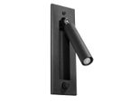 Lampada Da Parete Enif Nero 1Xg9 8W Acciaio 20X15X6.5Cm Sollux Lighting