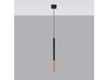 Lampada A Sospensione Mozaica 1 Nero/Rame 1Xg9 8W Acciaio 100X8X8Cm Sollux Lighting