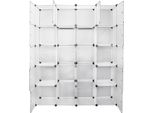 Jopassy Armadio Sistema Di Scaffalatura Creatività Armadio Di Stoccaggio Fai Da Te Bagno Scaffale Scaffale 20 Cubi Bianco