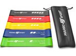 Marbo Sport - Set Di 5 Bande Di Resistenza 600 X 50 Mm - Multicolore